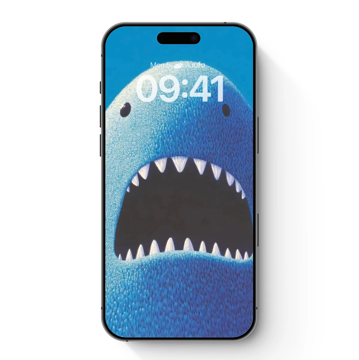 Blue Monster's Playful Roar: Cartoonish Charm