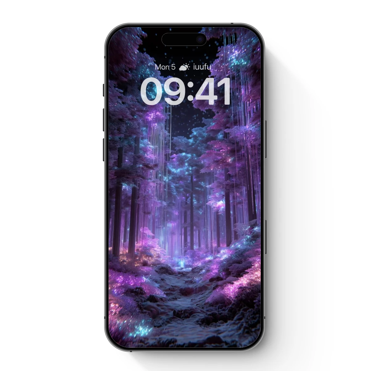 Enchanted Neon Forest Glow