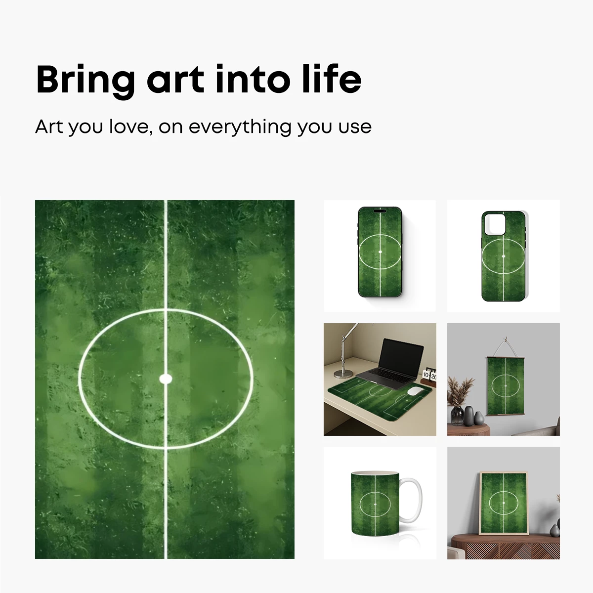 Grass Texture Soccer Field: A Sporty Canvas - Image 2