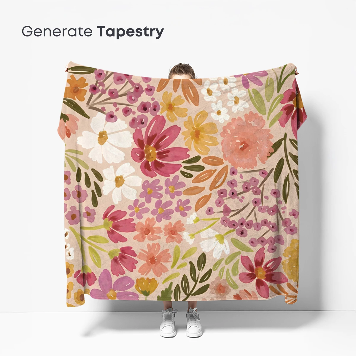 Blossom Symphony: A Floral Tapestry in Pastel Harmony - Image 5
