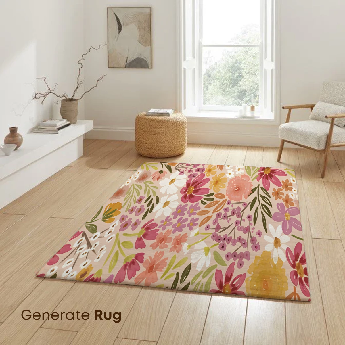 Blossom Symphony: A Floral Tapestry in Pastel Harmony - Image 6