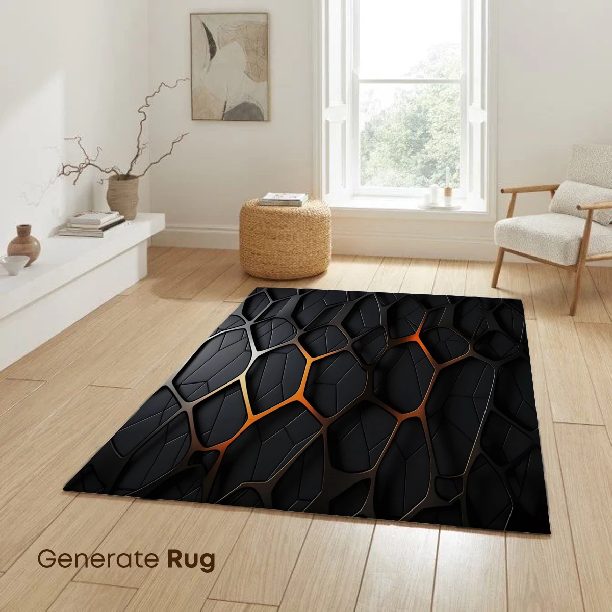 Fractal Lattice Glow: Futuristic Geometric Art - Image 6