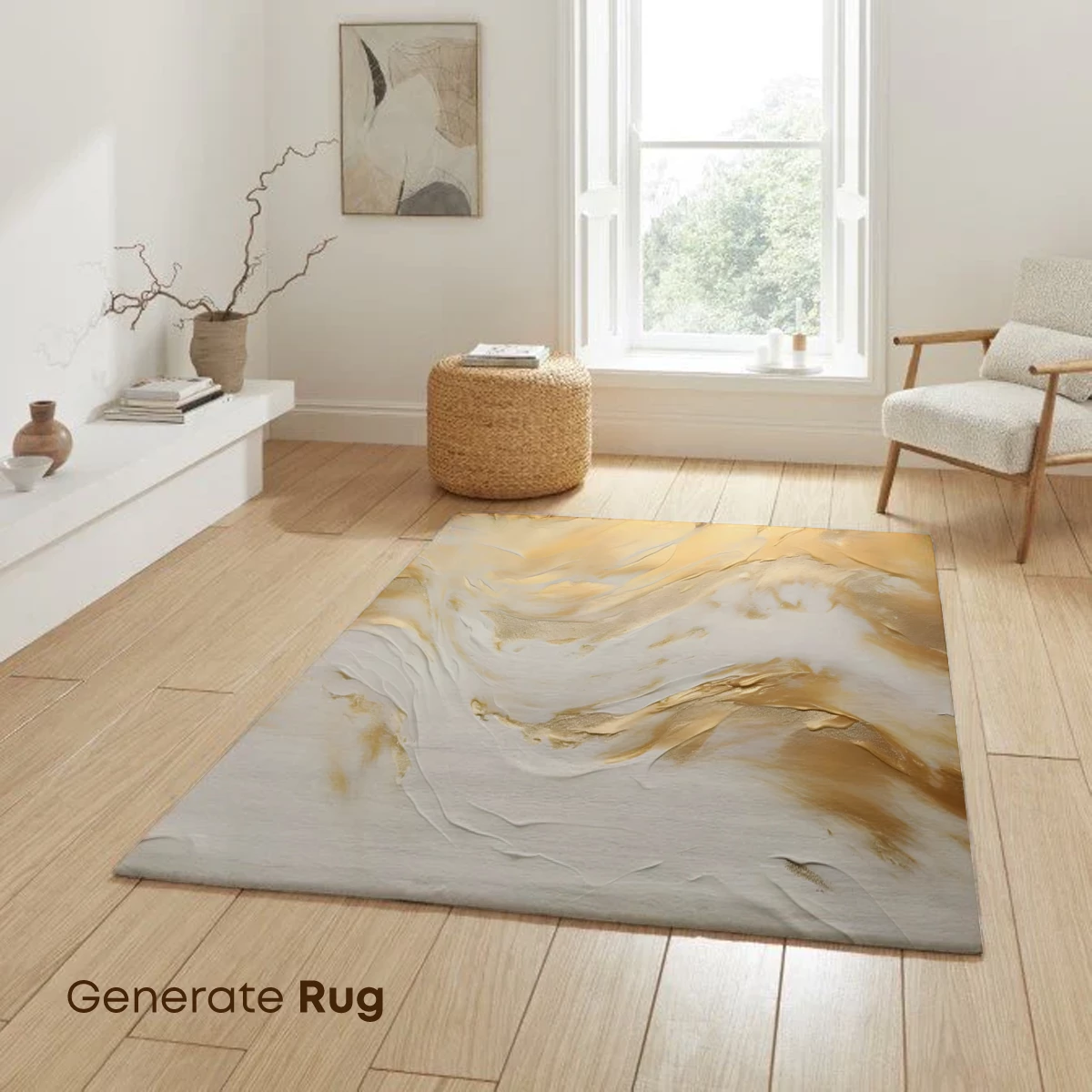 Golden Whisper: Abstract Fluid Art Elegance - Image 6