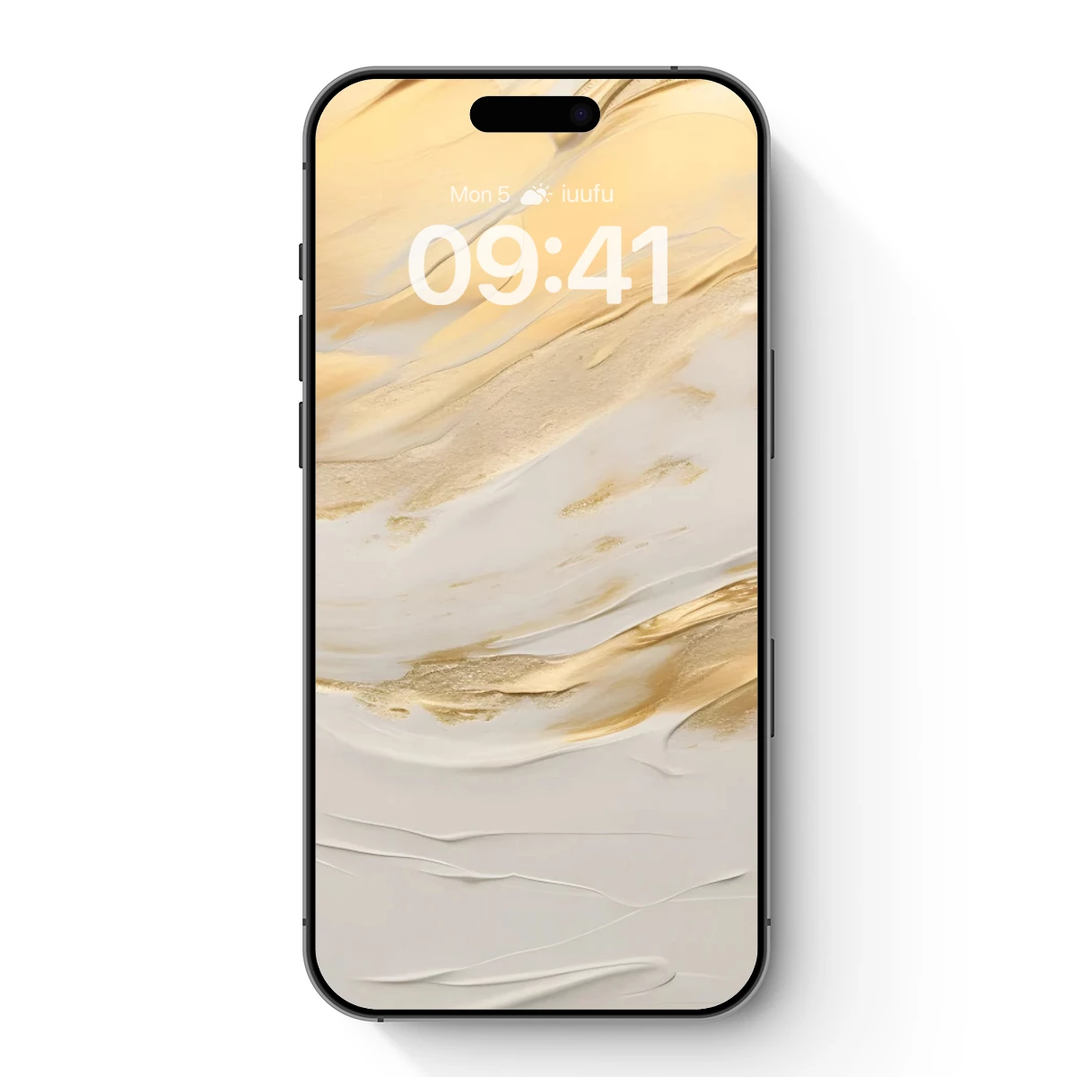 Golden Whisper: Abstract Fluid Art Elegance