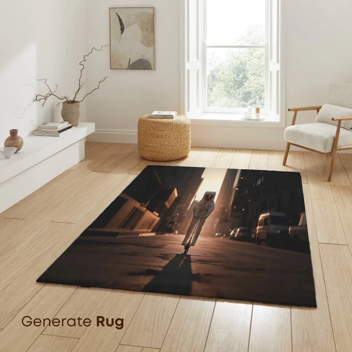 Astronaut on Urban Scooter: Futuristic Solitude - Image 6