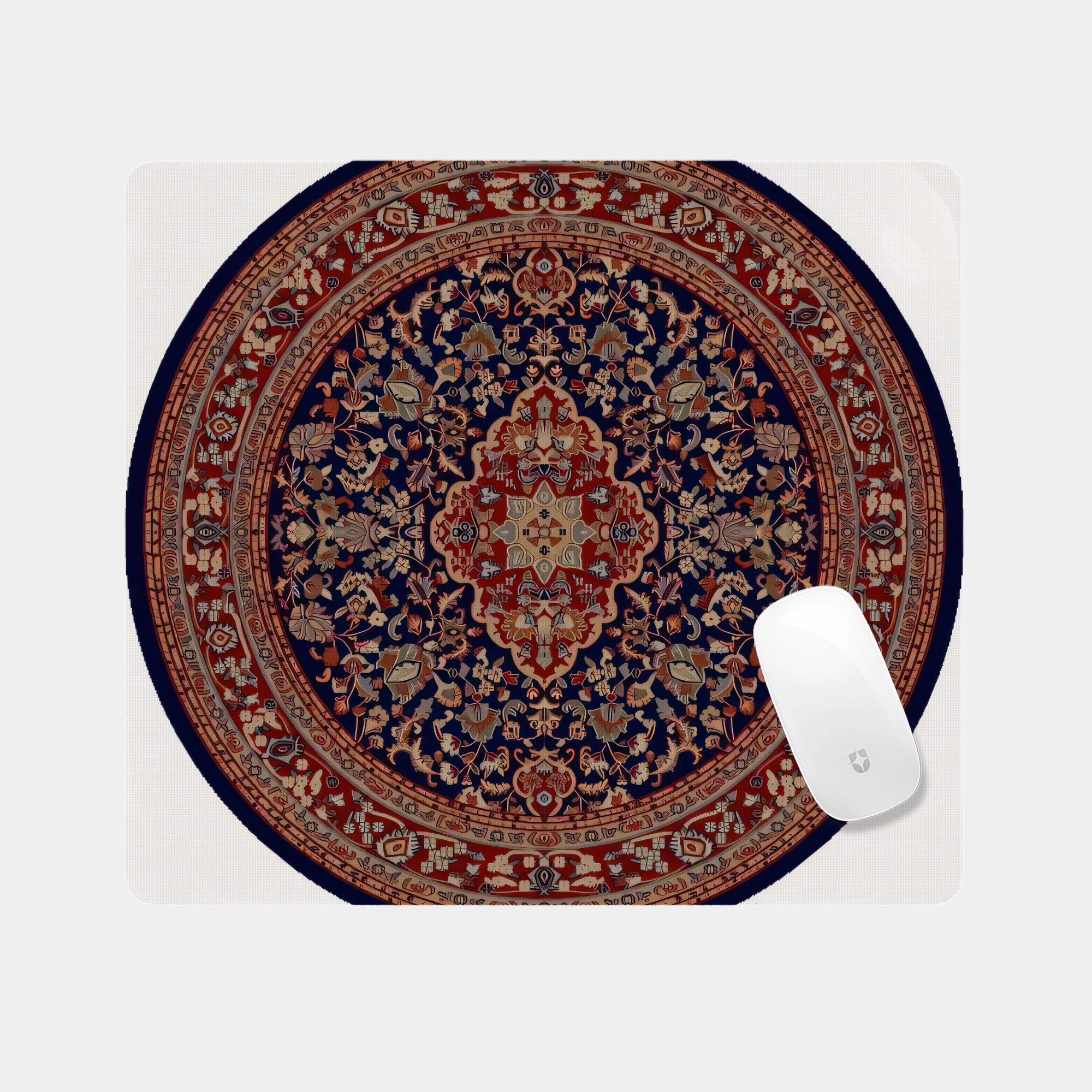 Persian Carpet Pattern Glass mouse pad