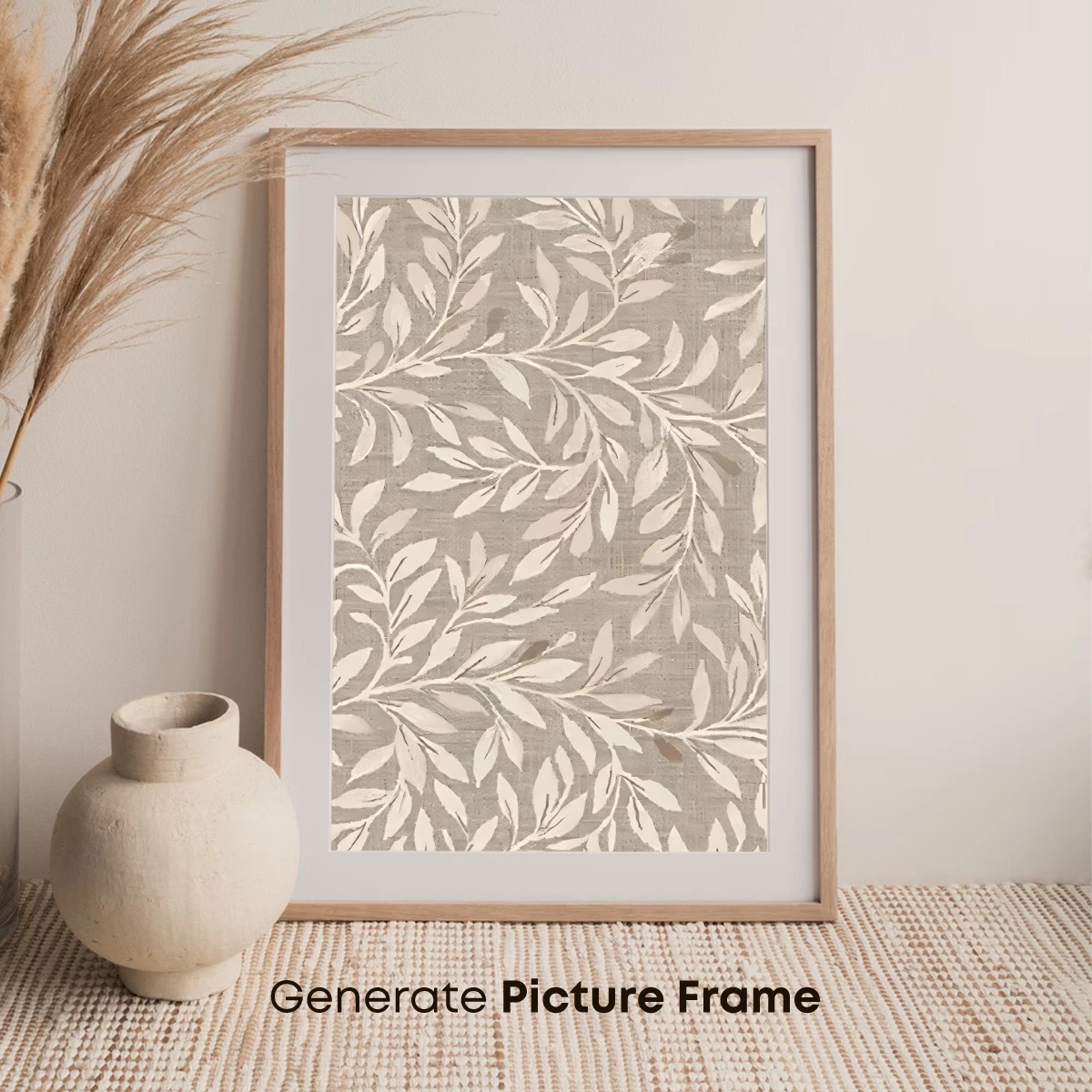 Elegant Olive Branches in Neutral Tones - Image 7