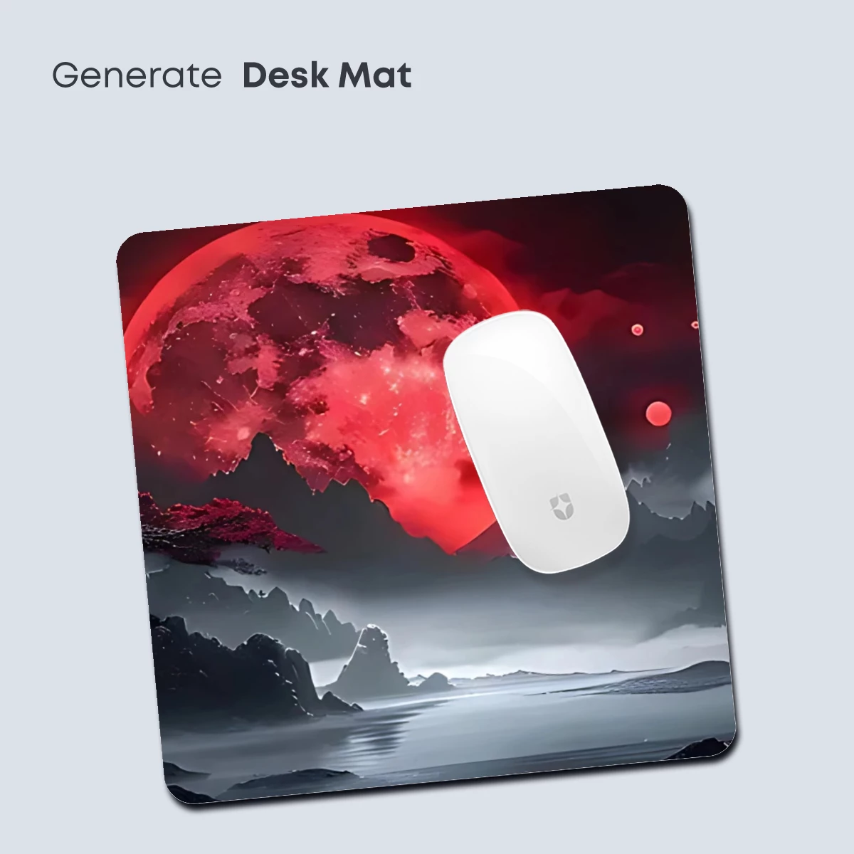 Eclipse Over Mystic Lake: A Surreal Red Moon Odyssey - Image 4