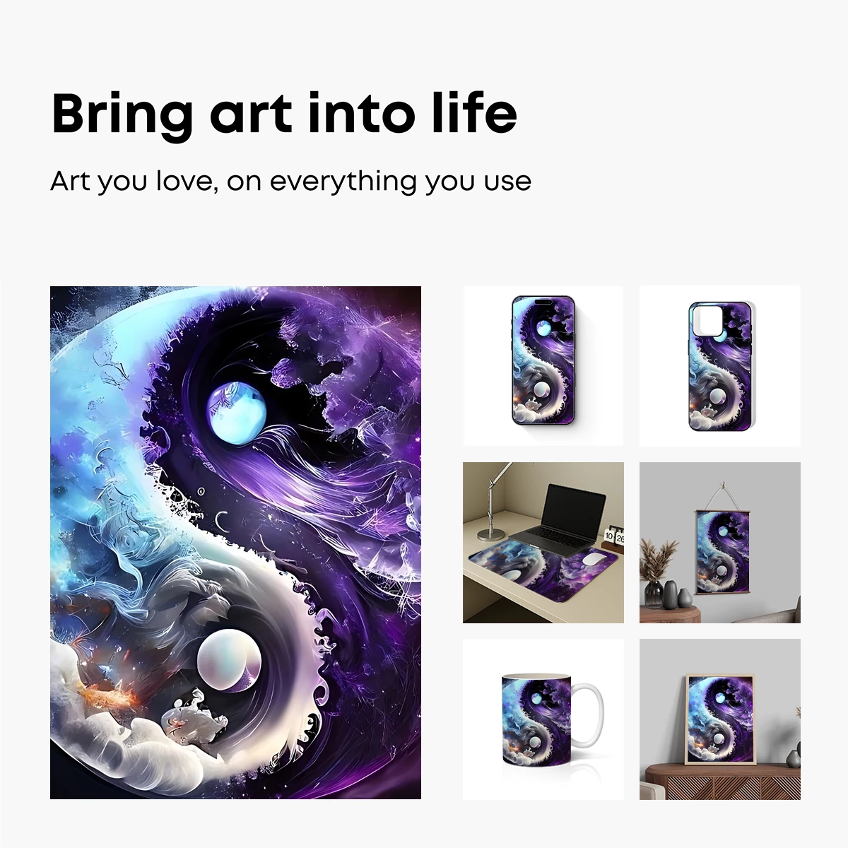 Cosmic Yin Yang: Harmony of Light and Shadow - Image 2