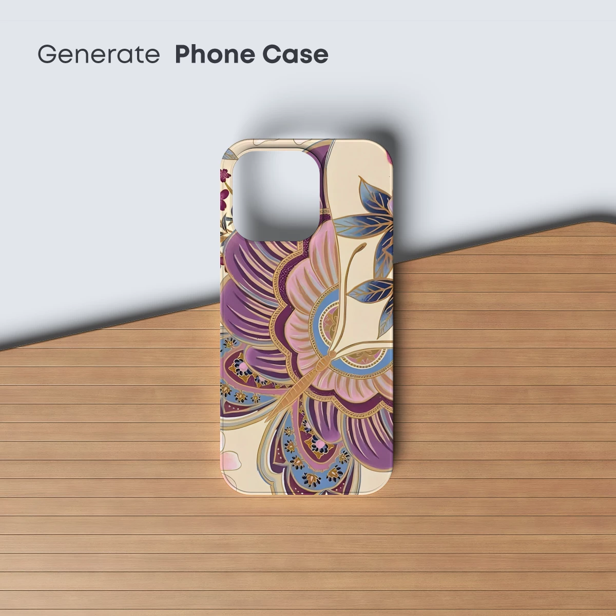 Elegant Peacock in Bloom: A Floral Fantasy - Image 3