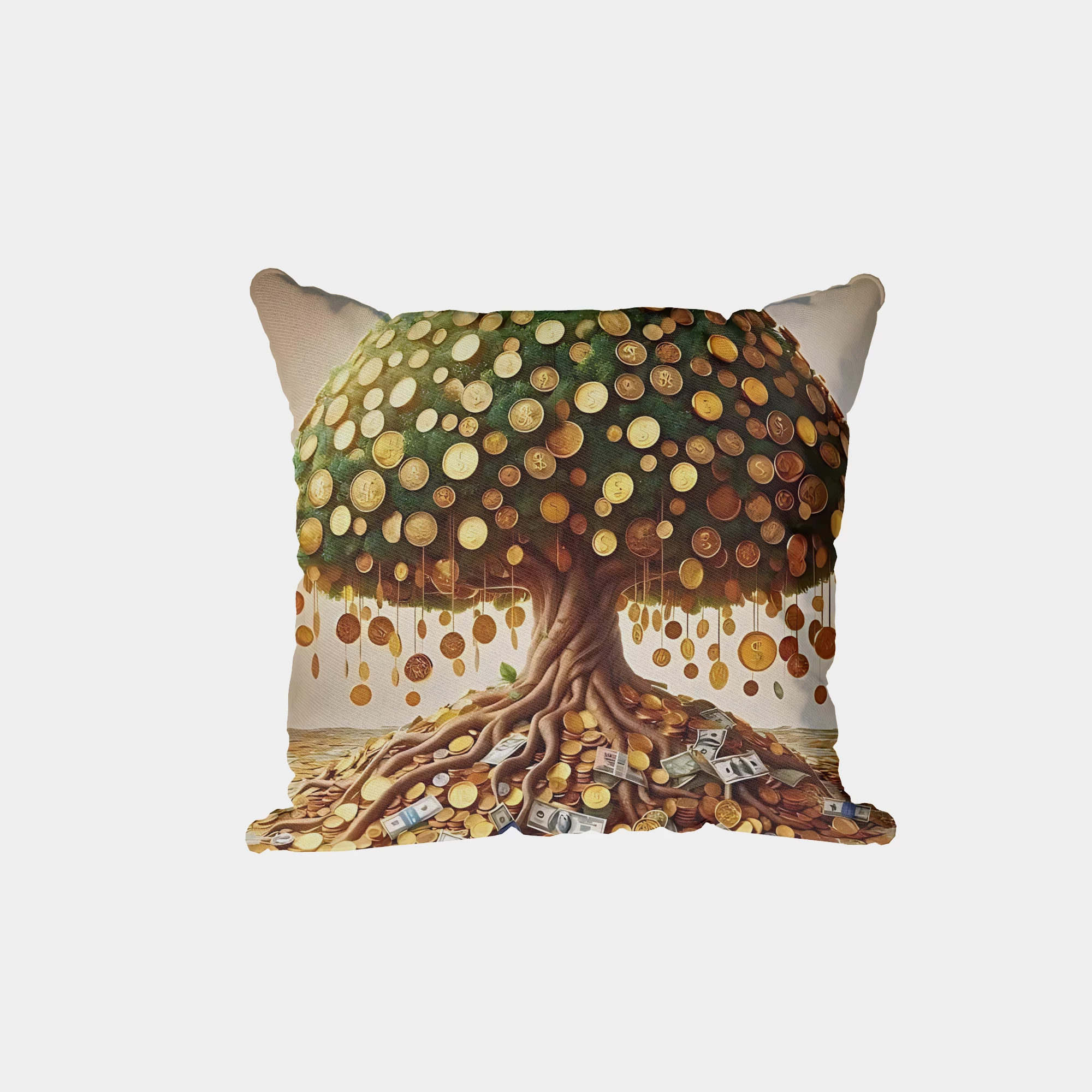 Money Tree Fantasy Cushion
