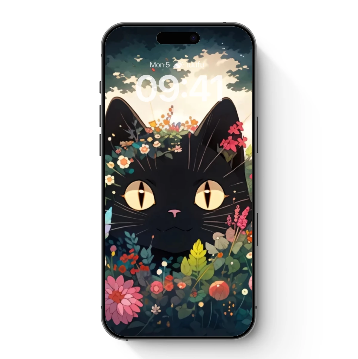 Enchanted Floral Cat: A Whimsical Garden Fantasy