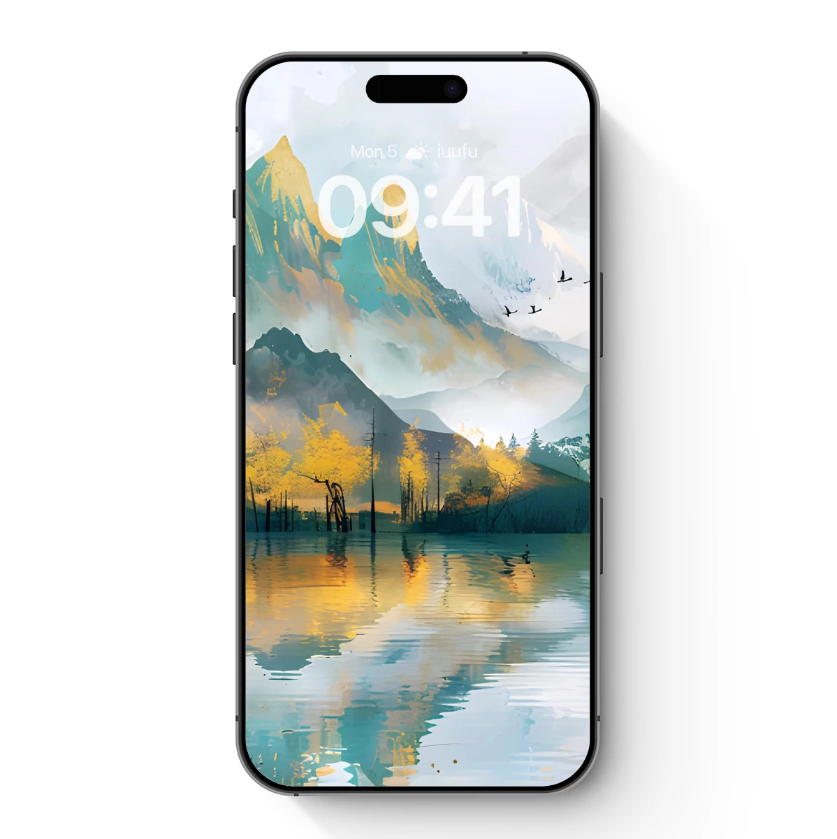 Autumn Reflections in Misty Mountains