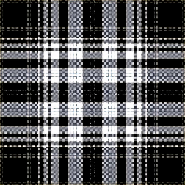 Monochrome Plaid Pattern Cushion - Image 5