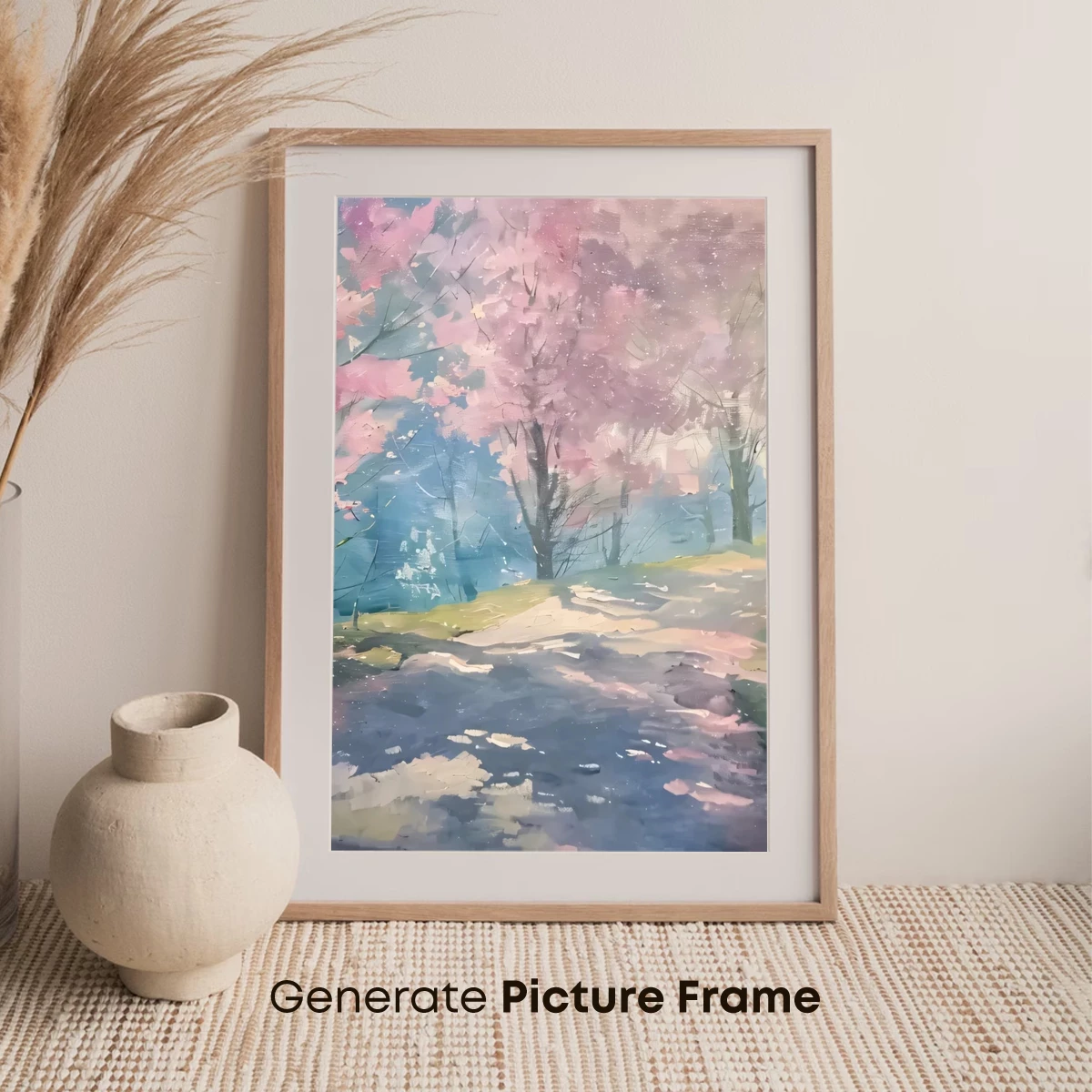 Cherry Blossom Pathway: A Watercolor Dream - Image 7