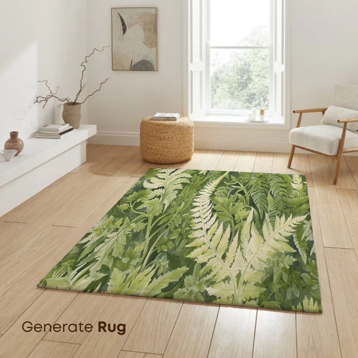 Fern Forest Whispers: Luminous Greenery in Harmony - Image 6