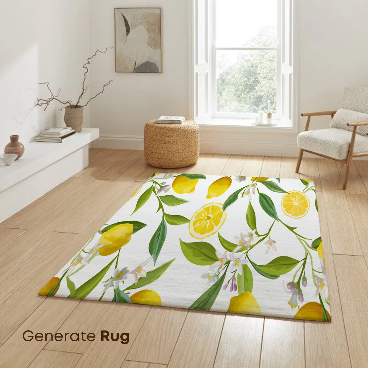 Luminous Lemon Grove: Watercolor Vibrancy - Image 6