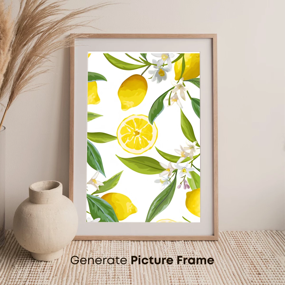 Luminous Lemon Grove: Watercolor Vibrancy - Image 7