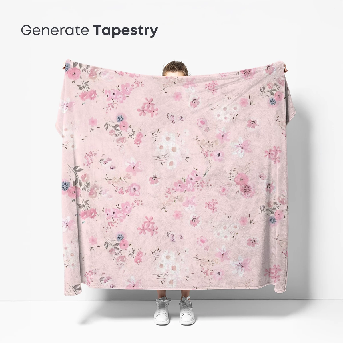 Blush Floral Whispers: Delicate Blossoms on Soft Pink - Image 5