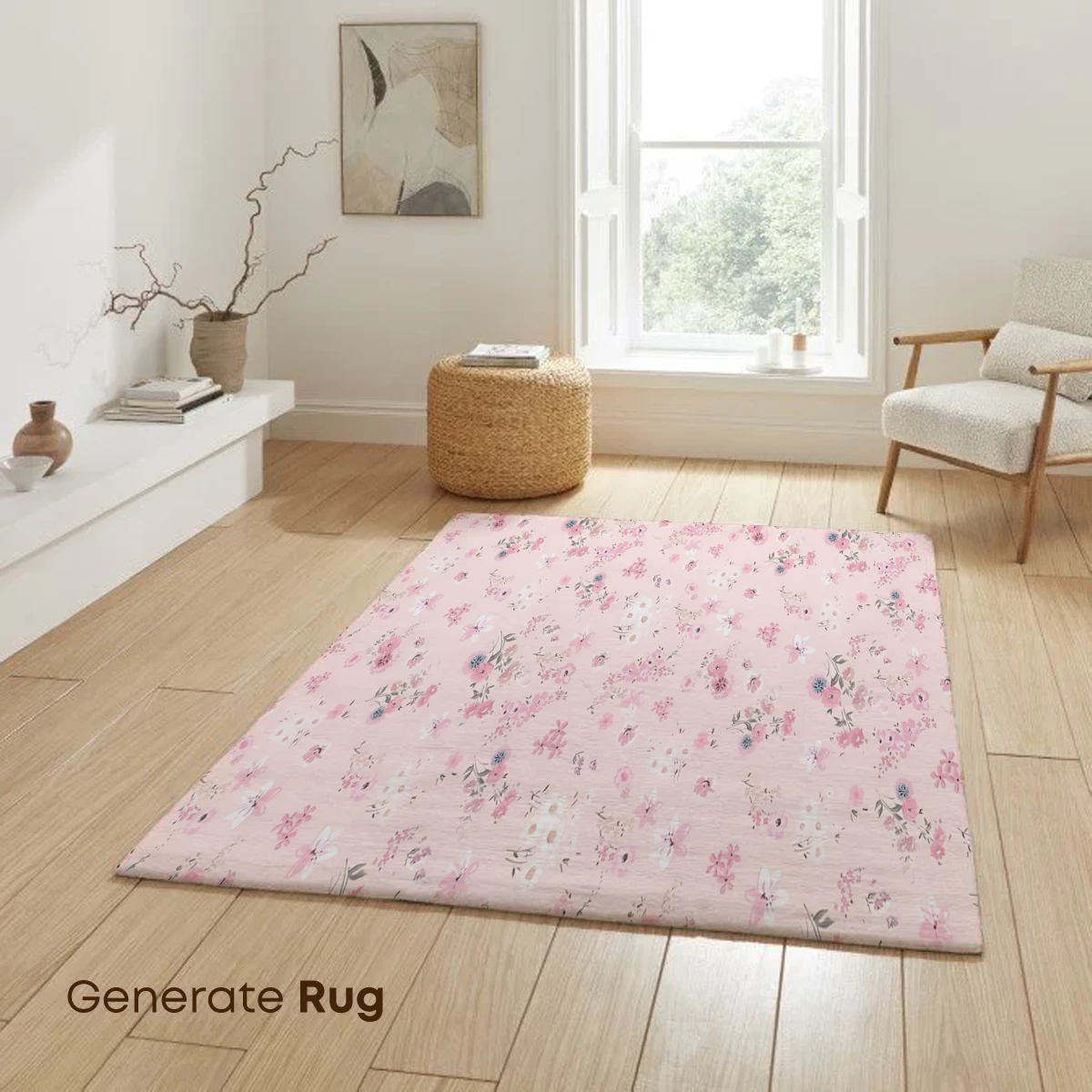 Blush Floral Whispers: Delicate Blossoms on Soft Pink - Image 6
