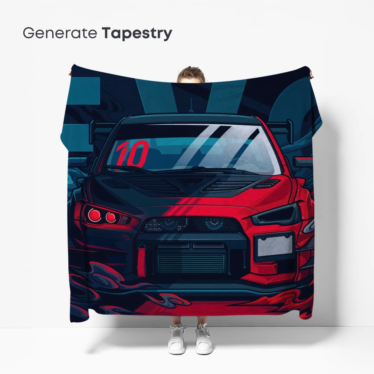 Evo Racer: Red Storm in Abstract Waves - Image 5