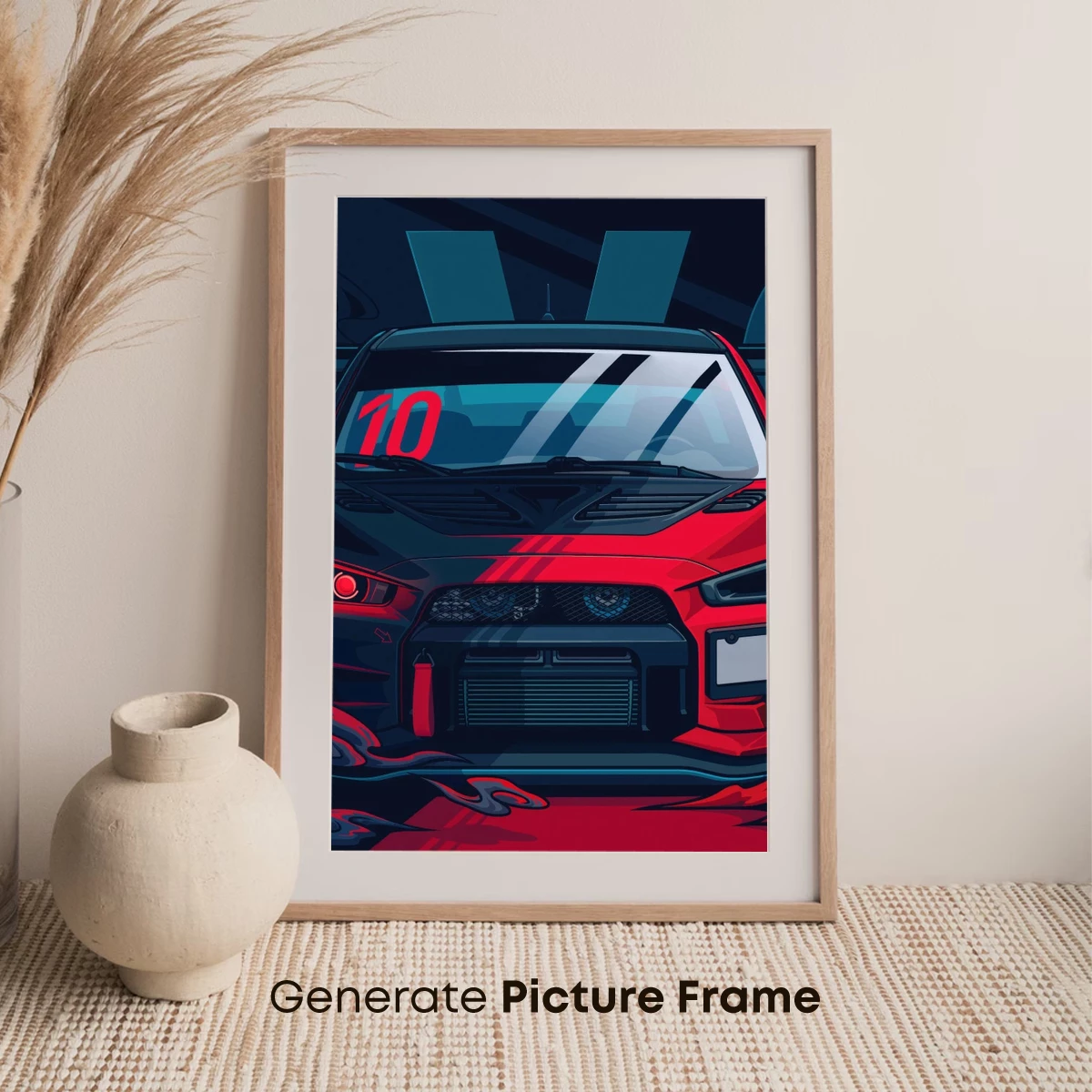 Evo Racer: Red Storm in Abstract Waves - Image 7