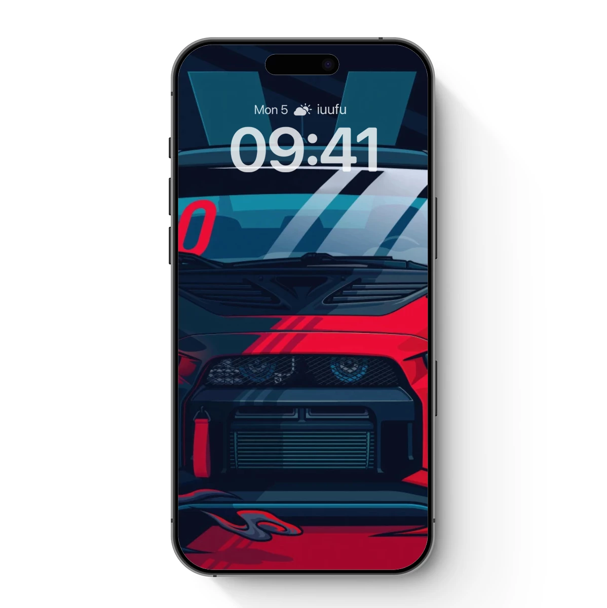 Evo Racer: Red Storm in Abstract Waves
