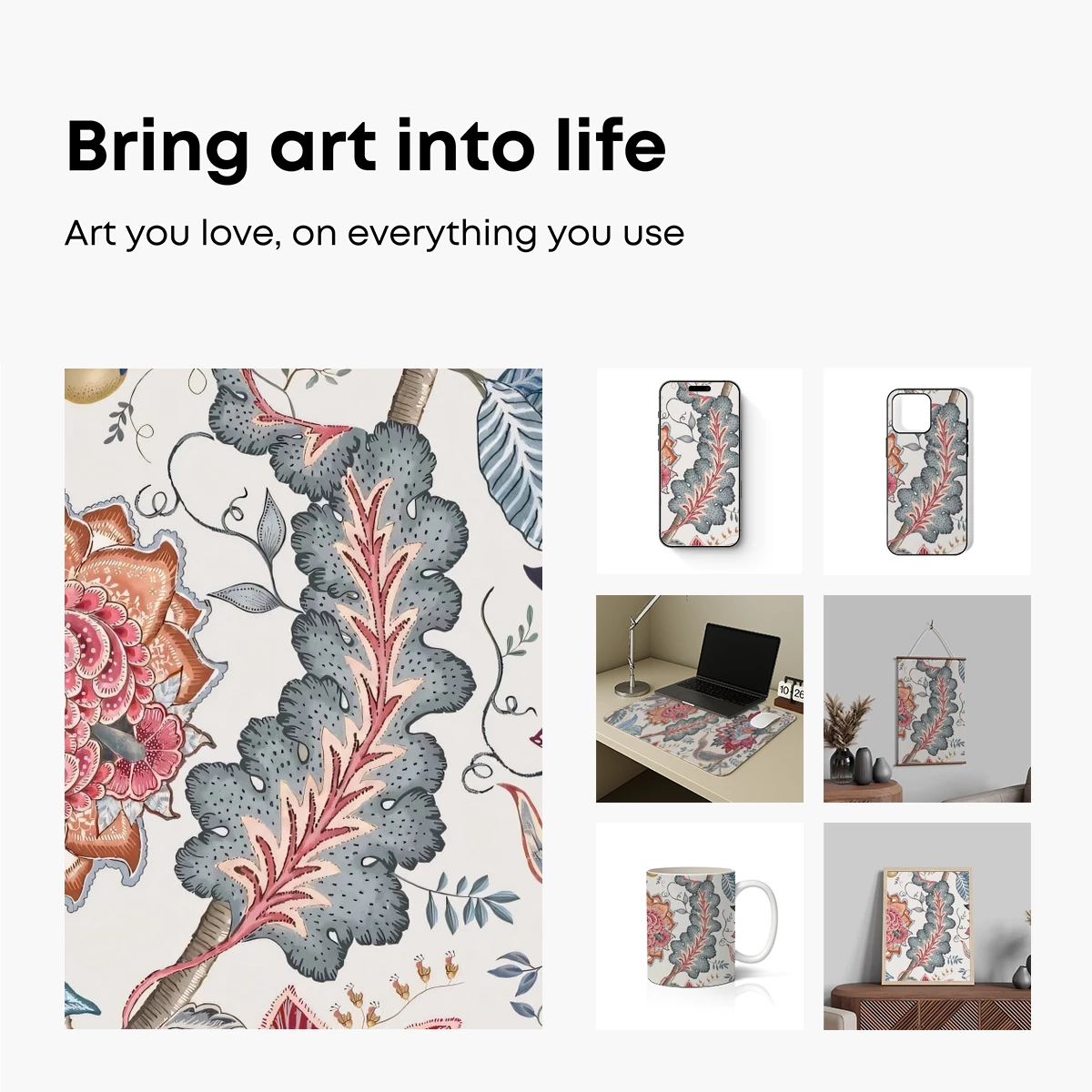 Botanical Elegance: Intricate Floral Artistry - Image 2