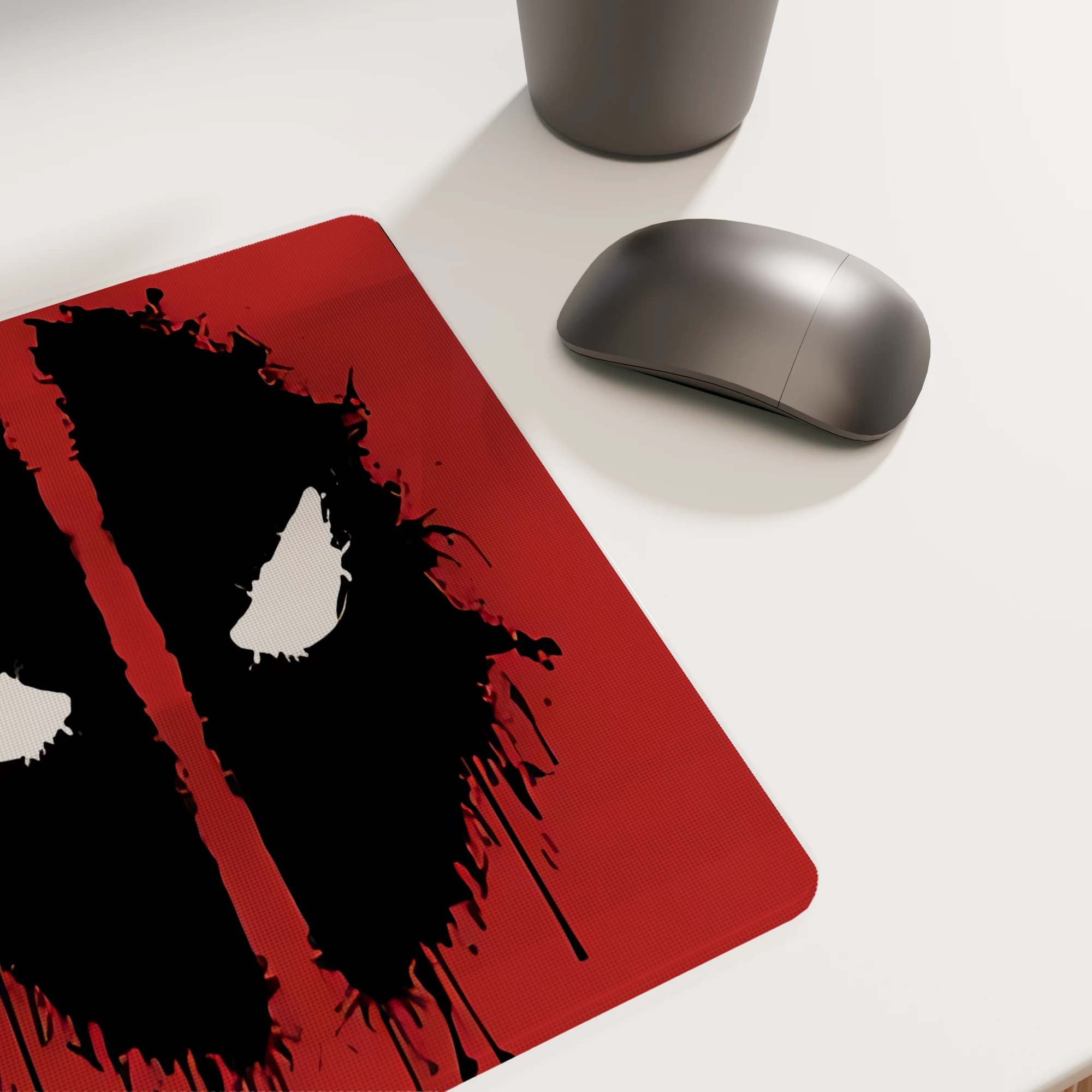 Deadpool's Iconic Eyes Glass mouse pad - Image 6