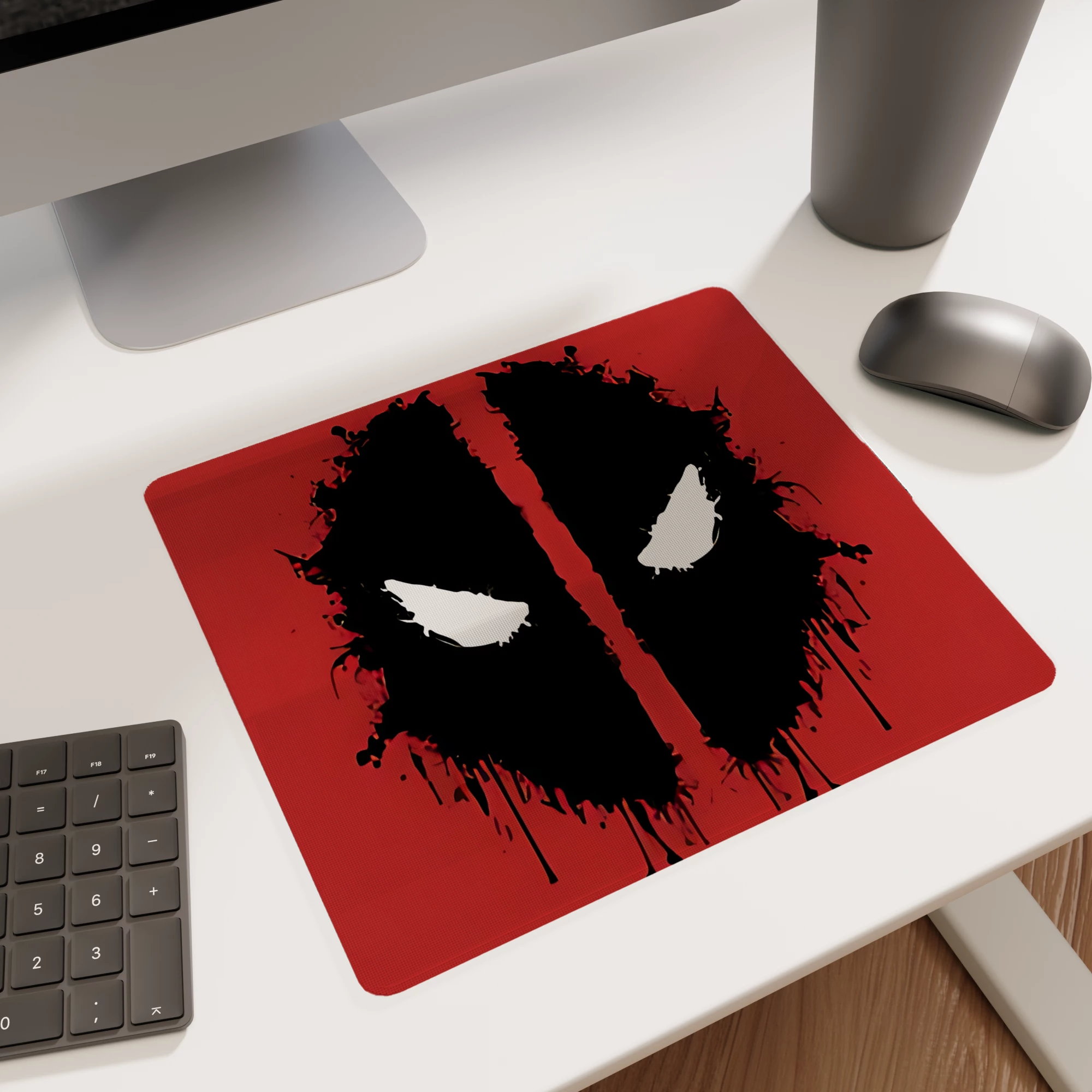 Deadpool's Iconic Eyes Glass mouse pad - Image 5