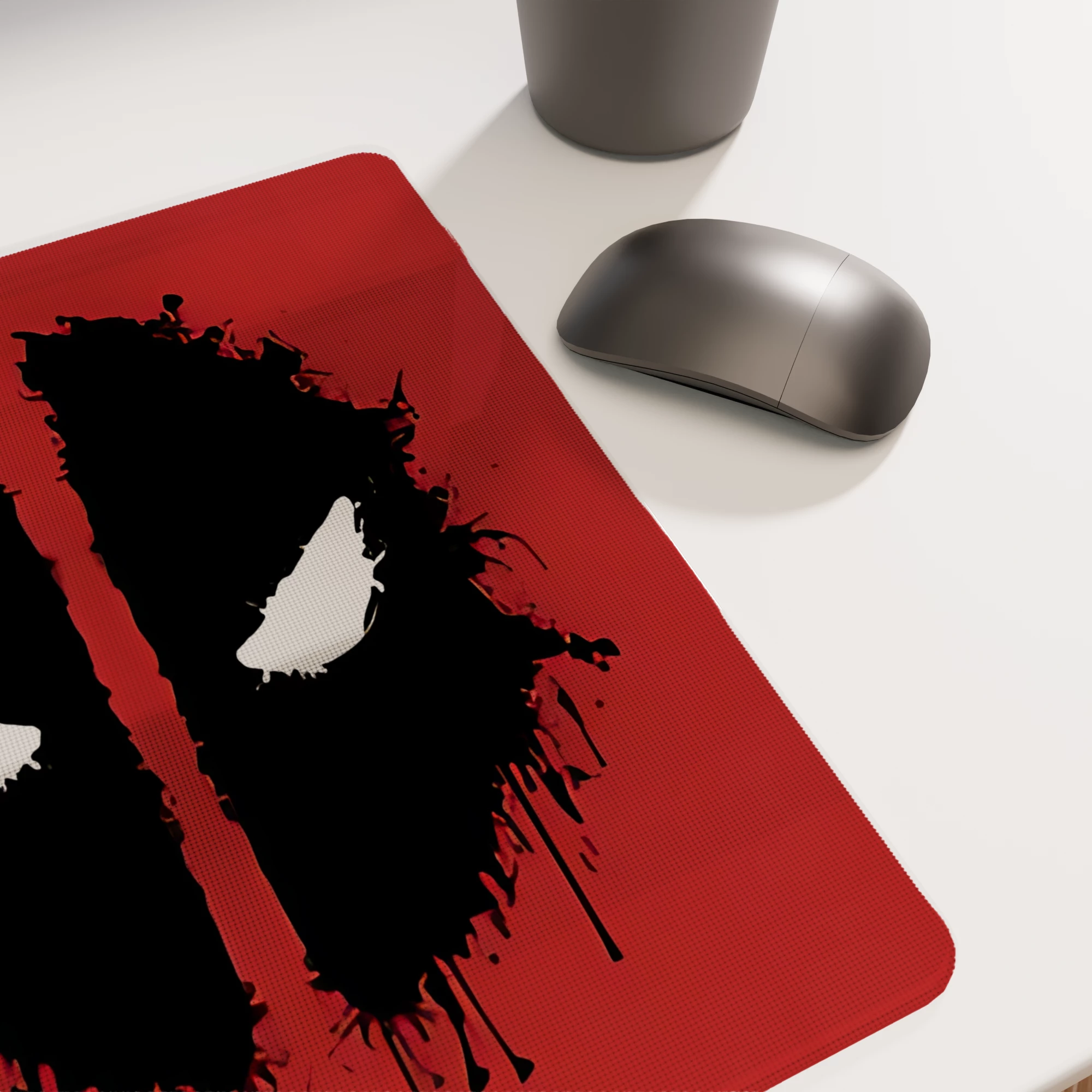 Deadpool's Iconic Eyes Glass mouse pad - Image 3