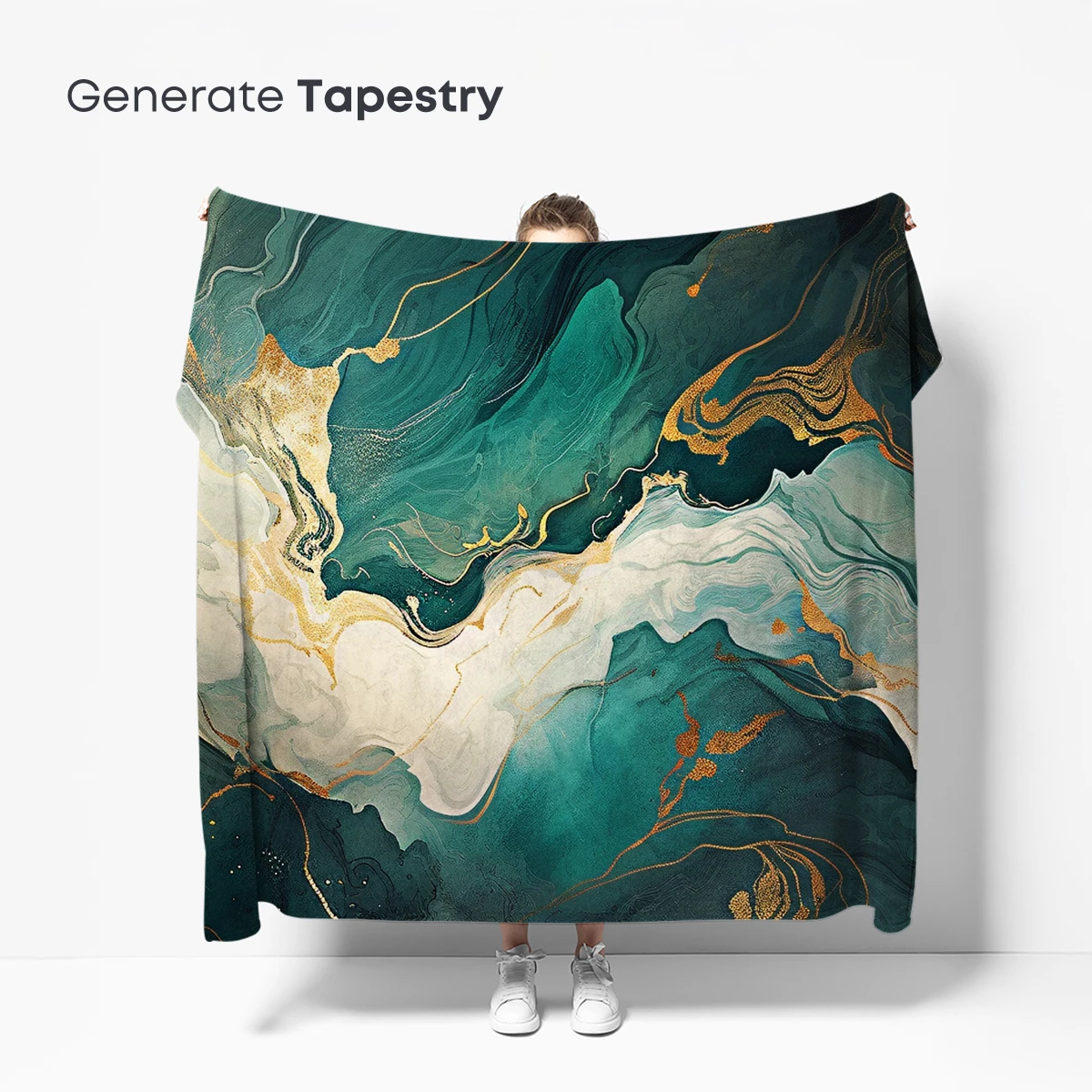 Ethereal Teal Waves: Abstract Fluid Artistry - Image 5