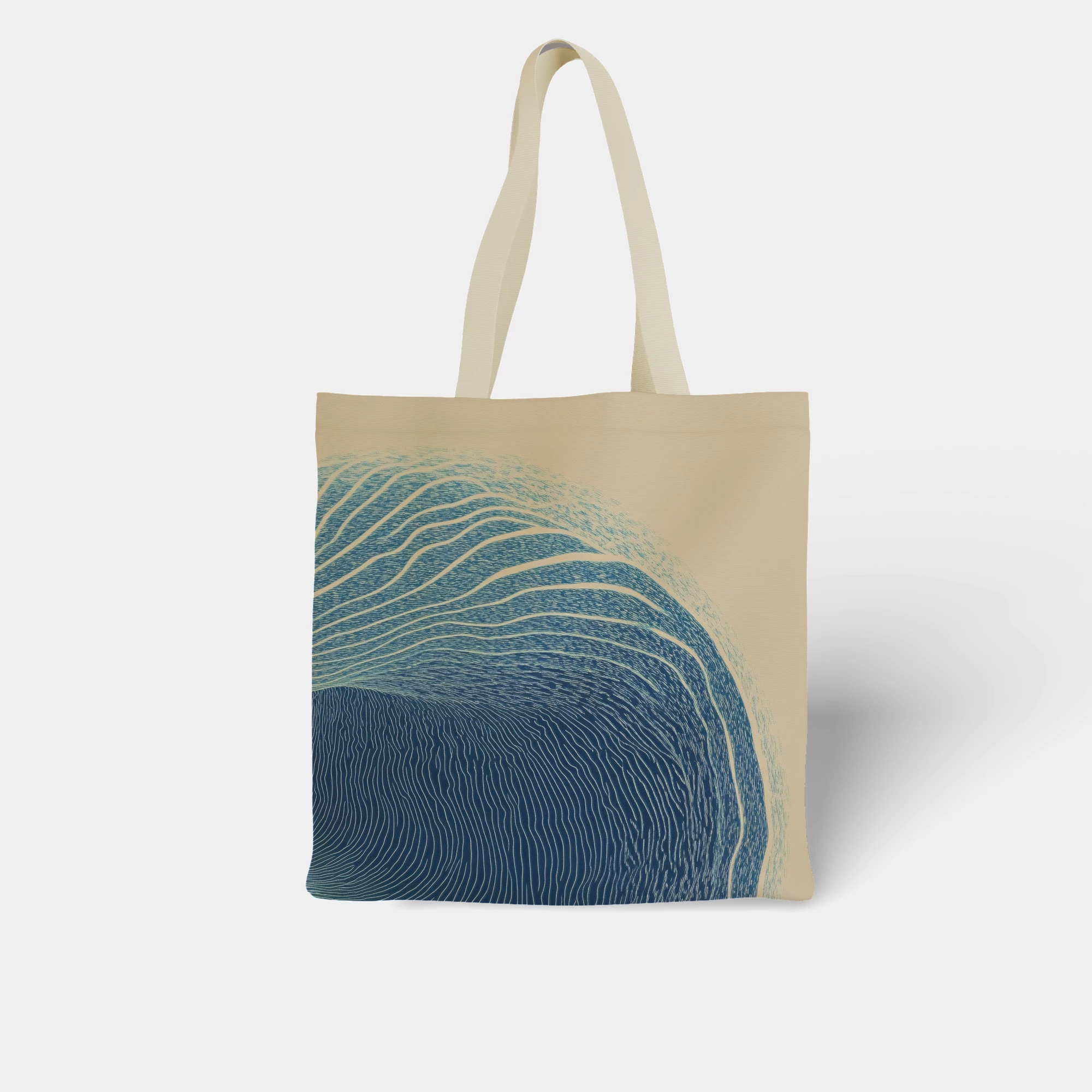 Abstract Art of Contour Lines Canvas Bag