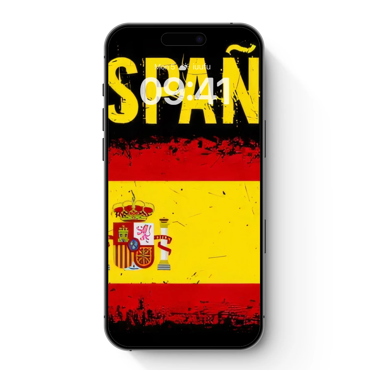 Grungy España Flag: Bold Patriotic Art