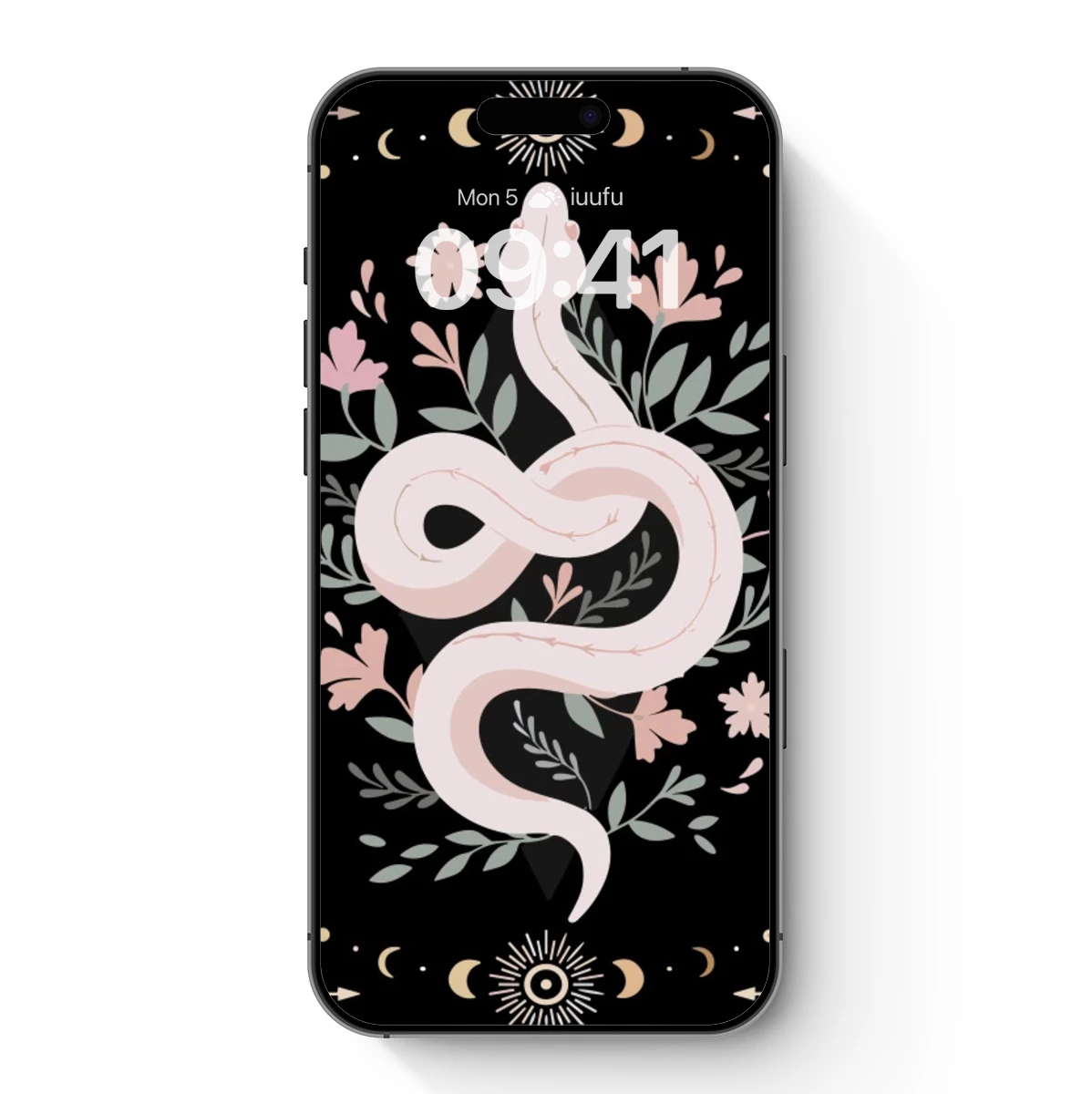 Ethereal Serpent in Celestial Bloom