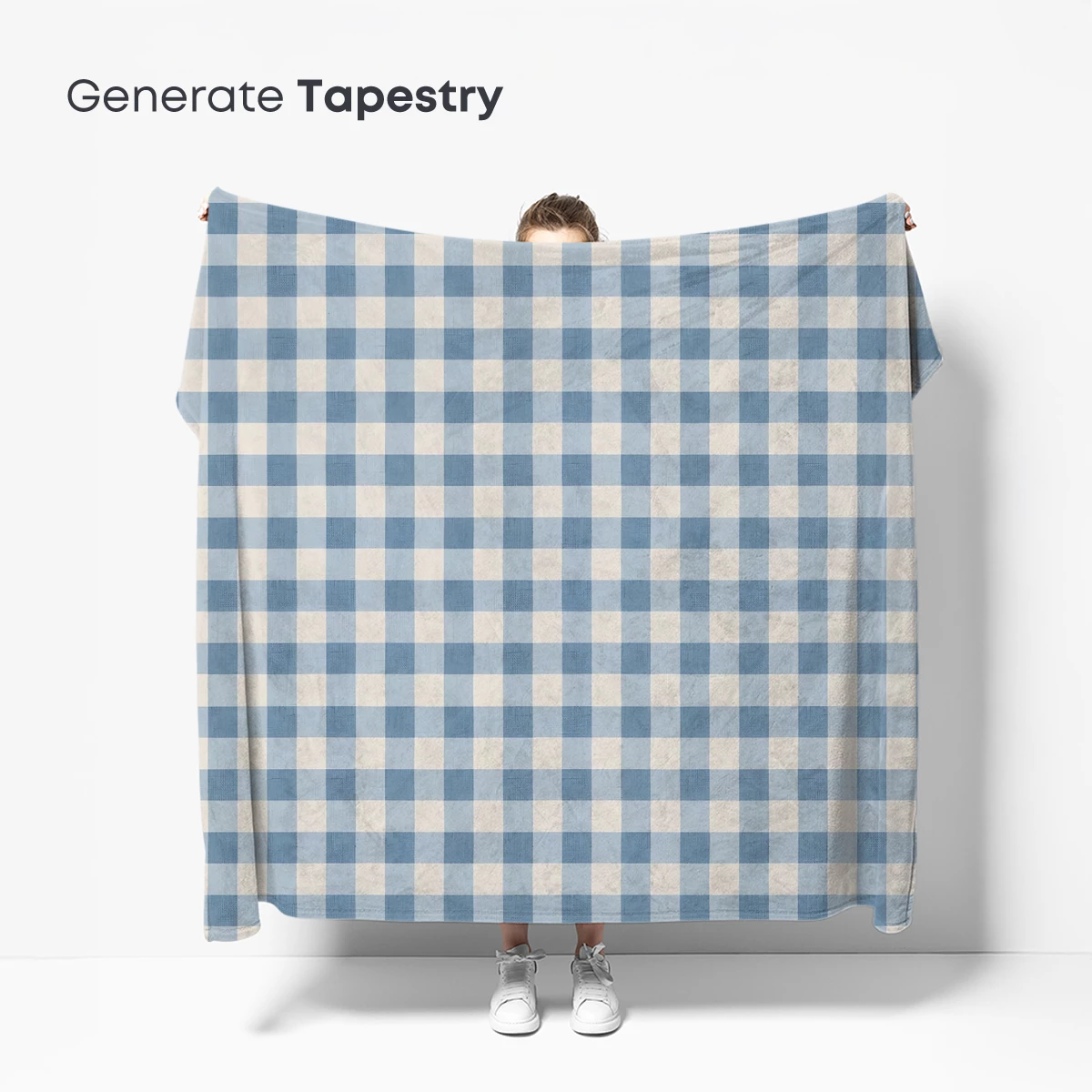 Blue Gingham Grid: A Classic Pattern Reimagined - Image 5