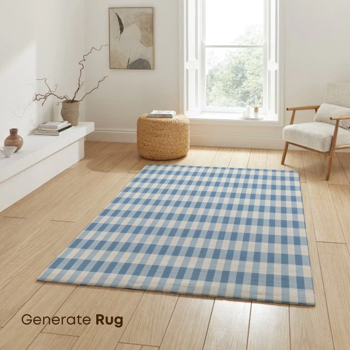 Blue Gingham Grid: A Classic Pattern Reimagined - Image 6