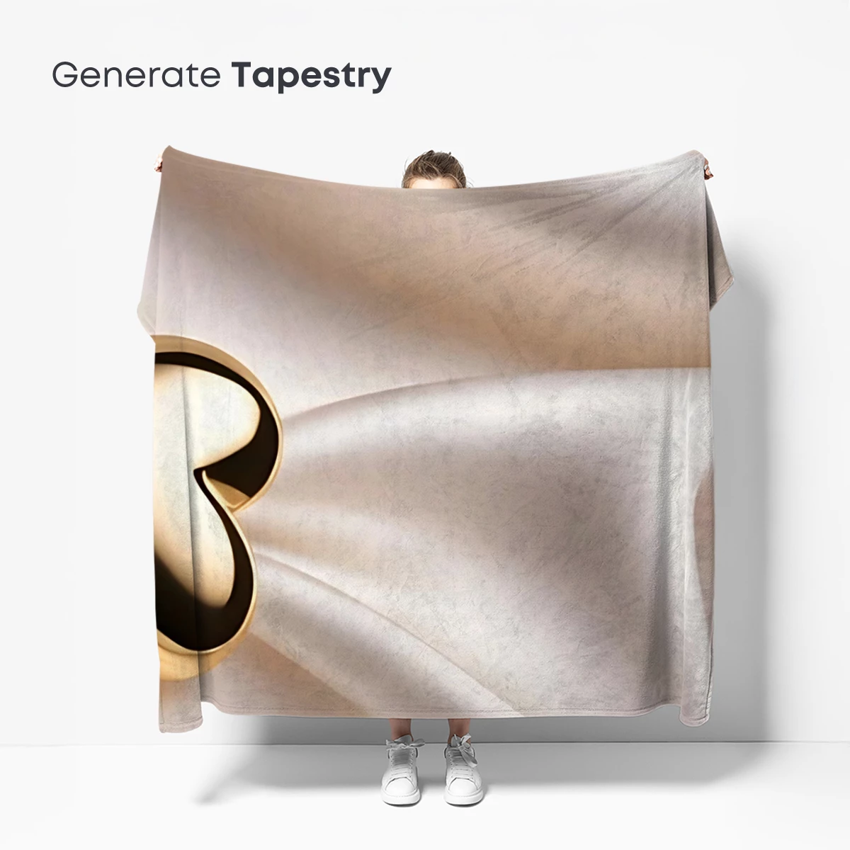 Golden Heart on Silk: Elegance in Simplicity - Image 5