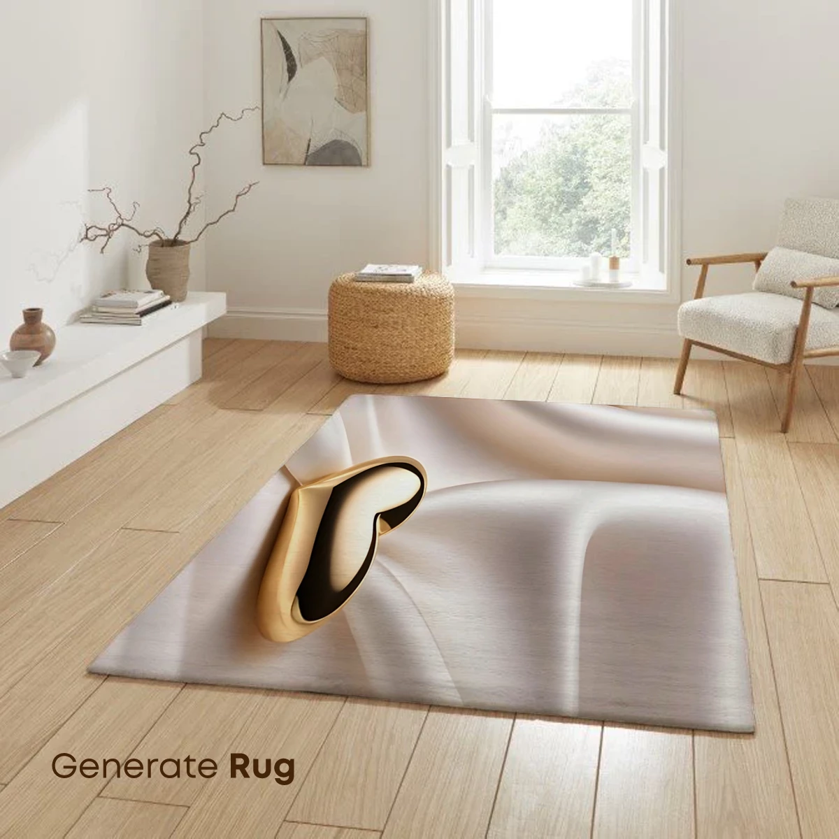 Golden Heart on Silk: Elegance in Simplicity - Image 6