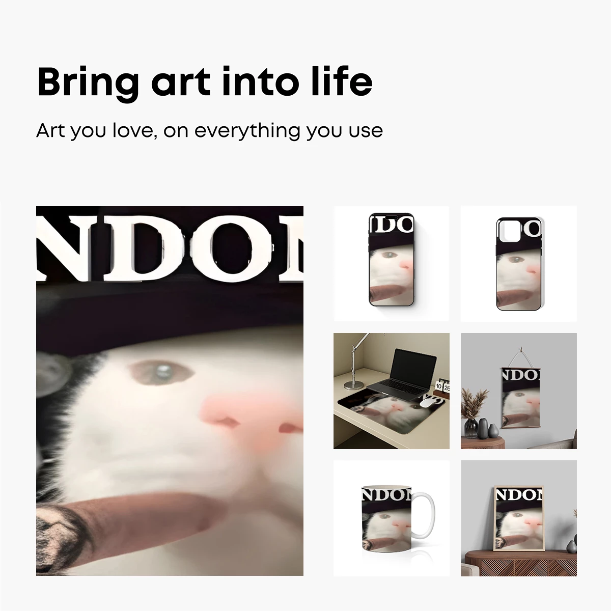 Gandonio: The Cool Cat with a Cigar - Image 2