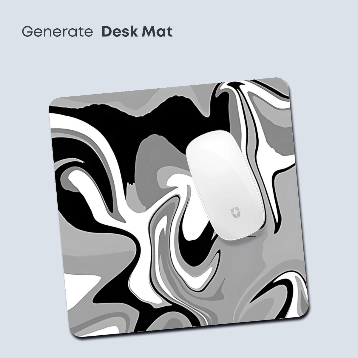 Elegant Gray Swirls: Abstract Fluidity in Monochrome - Image 4