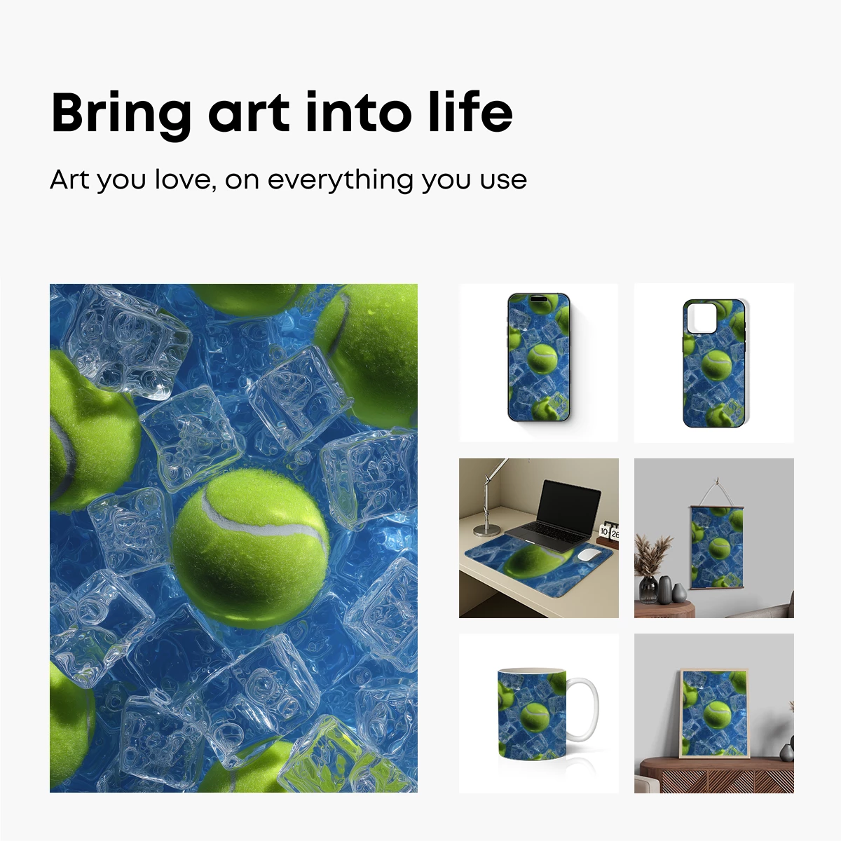 Chilled Tennis: Ice and Fuzz Fusion - Image 2