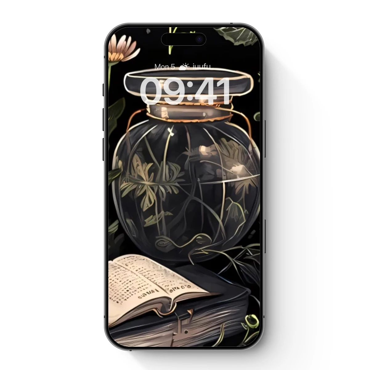 Mystic Botanical Sanctuary: Skulls, Books, and Glass Jars