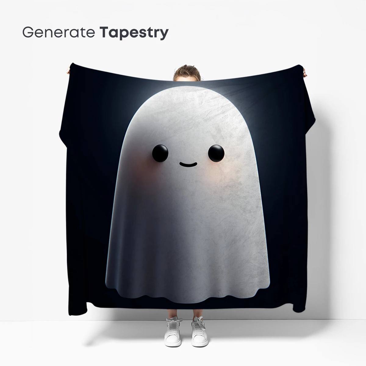 Glowing Ghostly Charm: A Minimalist Halloween Delight - Image 5
