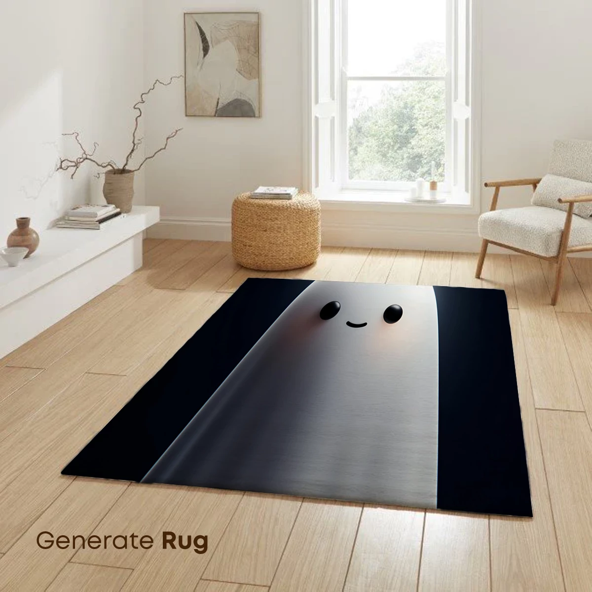 Glowing Ghostly Charm: A Minimalist Halloween Delight - Image 6