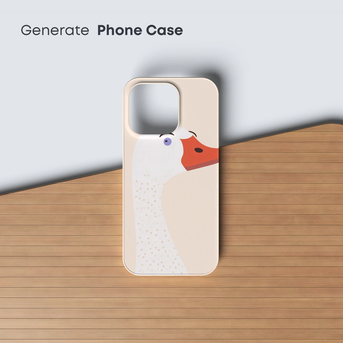 Chic Goose Portrait: Minimalist Avian Artistry - Image 3