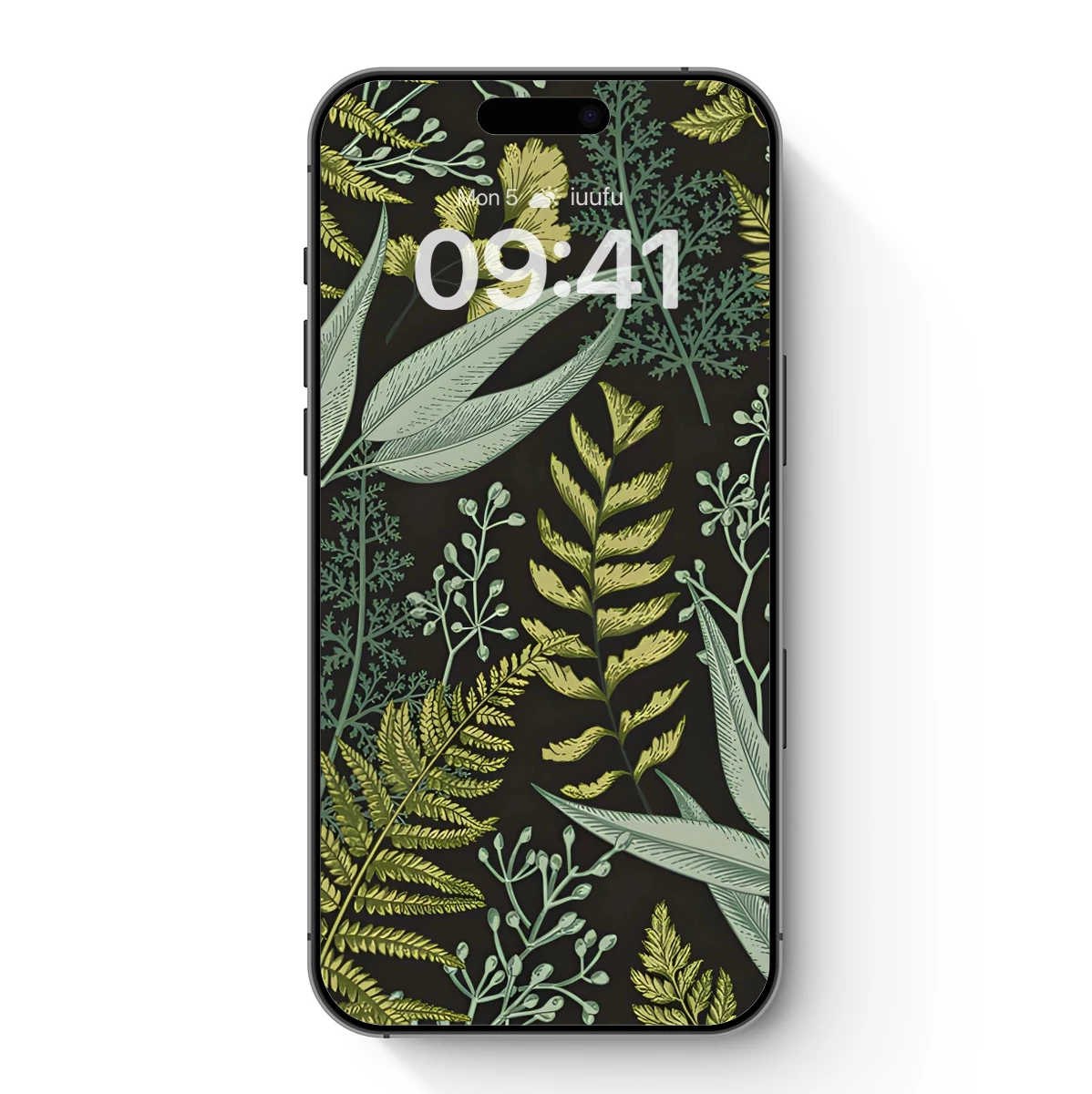 Botanical Tapestry: Lush Ferns in Earthy Tones