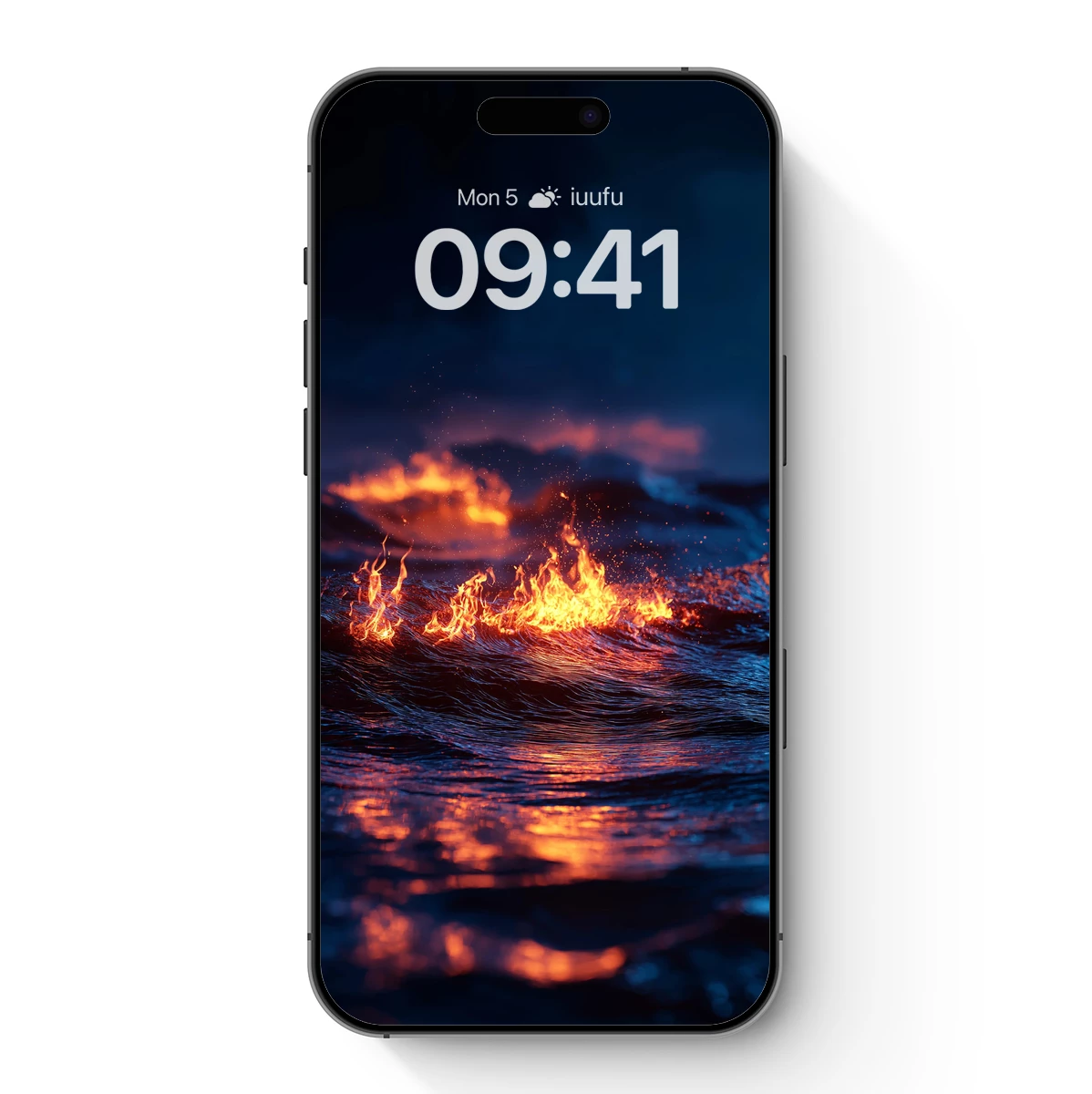 Fiery Ocean Waves: A Blaze of Elements