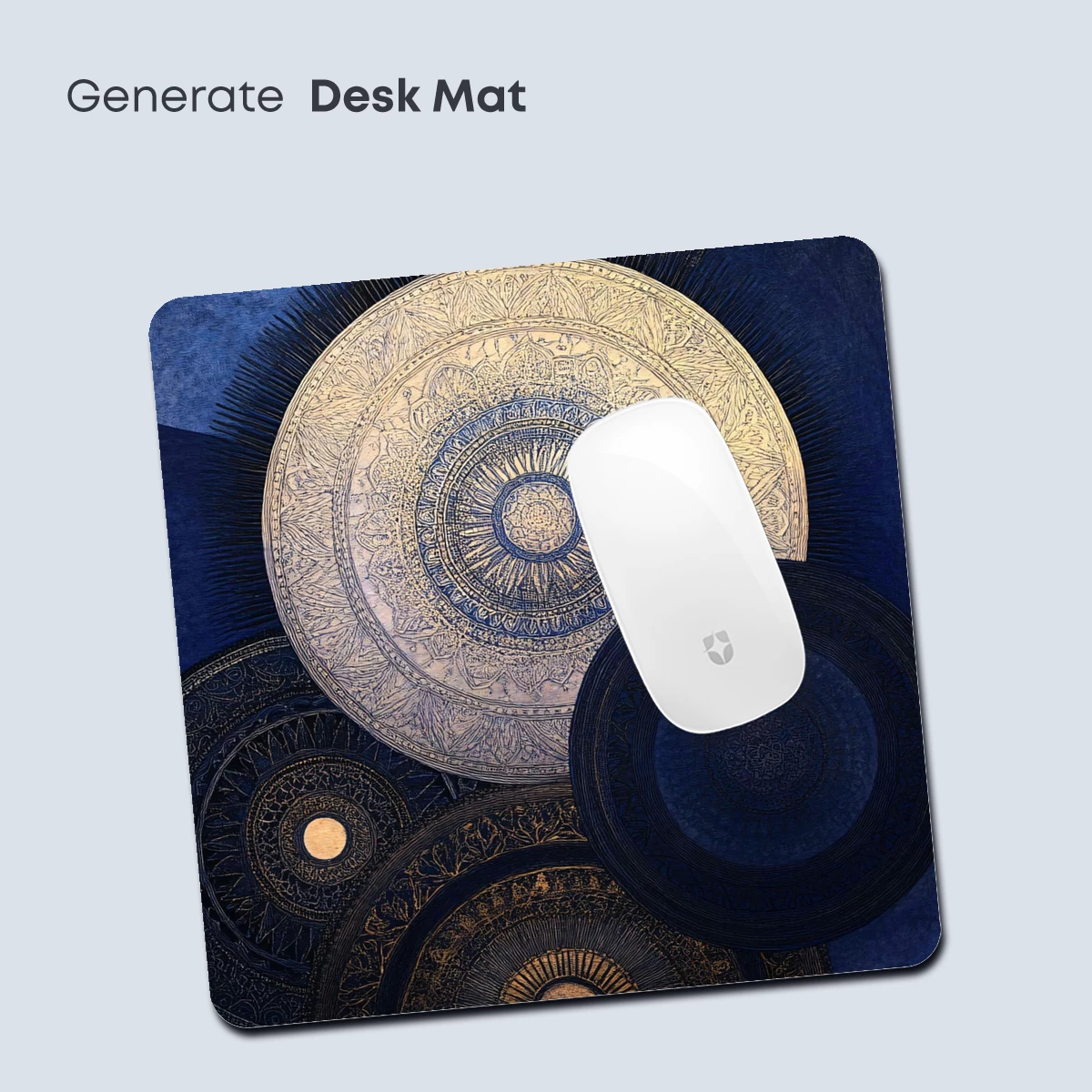 Ethereal Celestial Orbs: A Symphony of Blue and Gold - Image 3