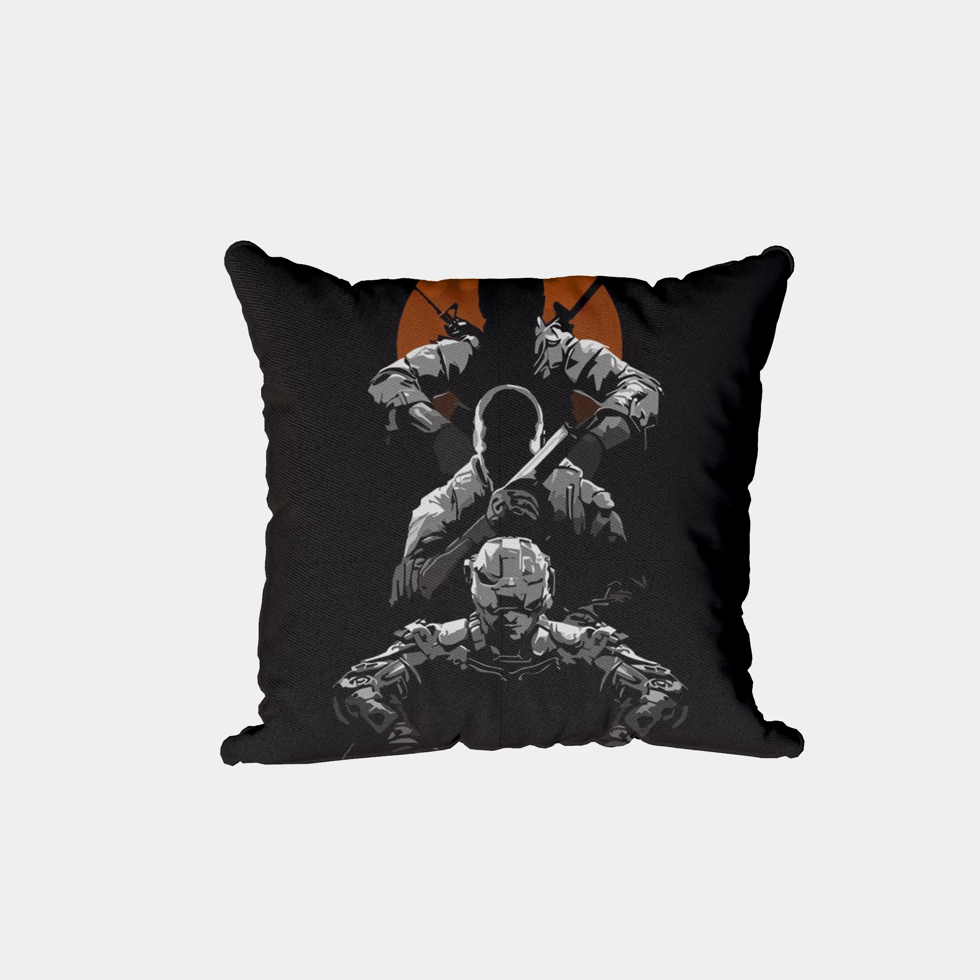 Ninja Silhouette Warrior Cushion